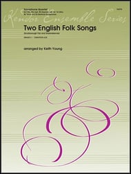 Two English Folk Songs SATB or AATB Saxophone Quartet cover Thumbnail